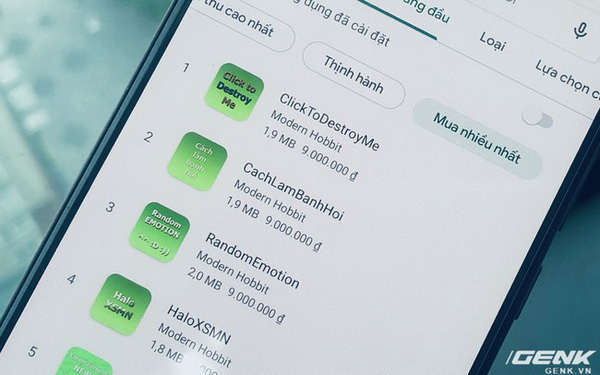 Ứng dụng rác giá 9 triệu đồng tràn ngập Play Store Việt Nam, lập trình viên thu lời hàng trăm triệu đồng?