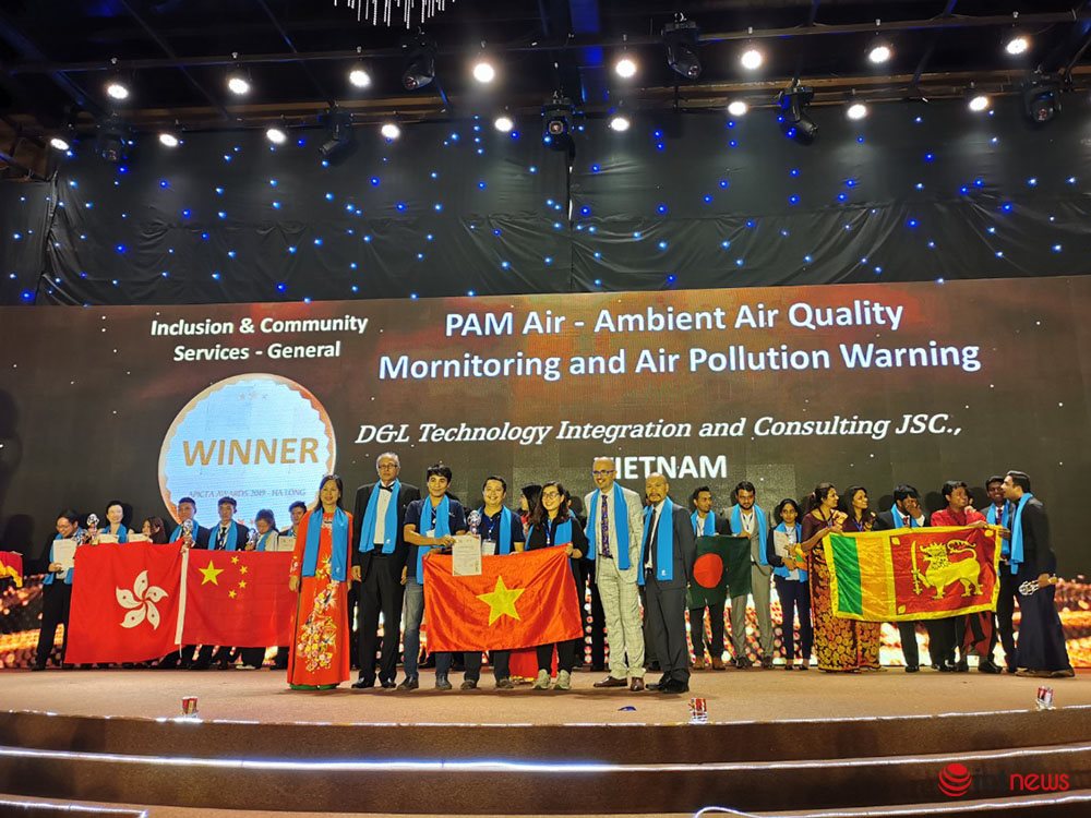 Giải pháp giám sát chất lượng không khí PAM Air của Việt Nam đoạt giải thưởng APICTA 2019