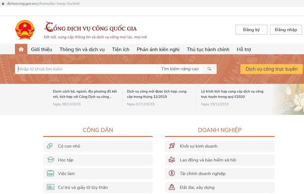 Chính thức khai trương Cổng dịch vụ công quốc gia vào chiều nay | Chiều nay, Cổng dịch vụ công quốc gia chính thức đi vào hoạt động 