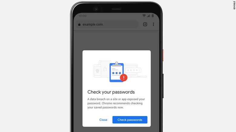 Chrome tự động thông báo nếu mật khẩu của bạn không an toàn
