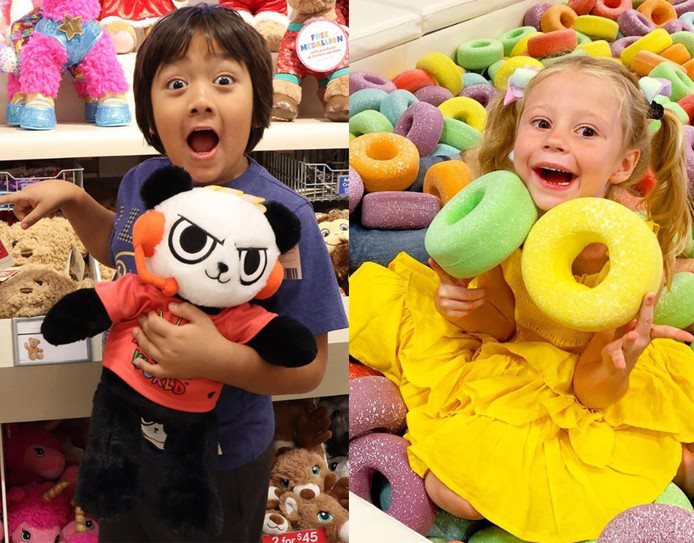 Hai đứa trẻ đứng đầu danh sách 10 ngôi sao “kiếm đậm” nhất từ YouTube 2019