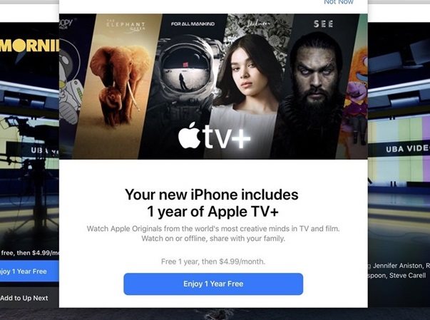 Đăng ký dùng thử Apple TV+ 1 năm như thế nào?