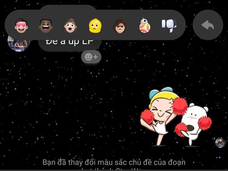 Hướng dẫn đổi giao diện Star Wars cho Facebook Messenger