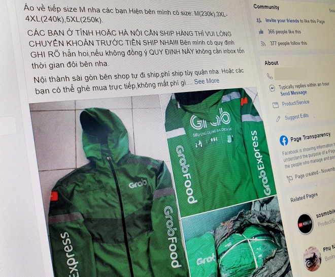 Ao GrabBike ban tran lan tren mang voi gia tu 50.000 dong hinh anh 1 c757e5cceaa712f94bb6.jpg