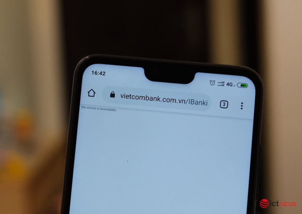 Cuối năm, website Internet Banking của Vietcombank không truy cập được