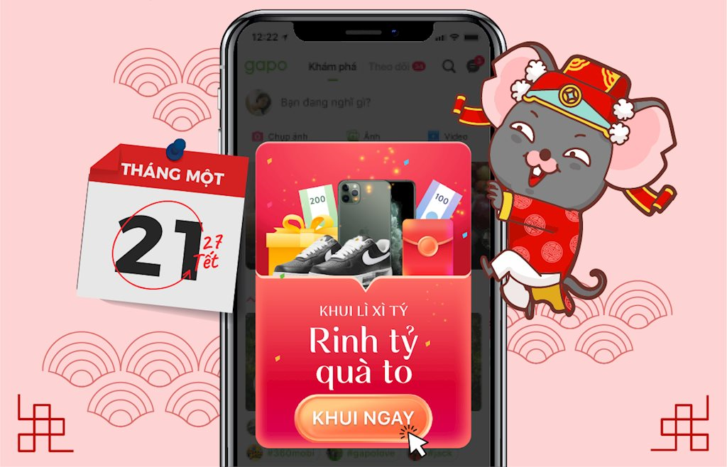 Cận Tết, mạng xã hội Gapo lì xì người dùng với tổng phần thưởng hơn 30 tỷ