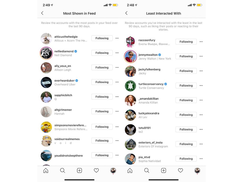 Instagram ra mắt công cụ giúp bạn biết ai tương tác ít nhất