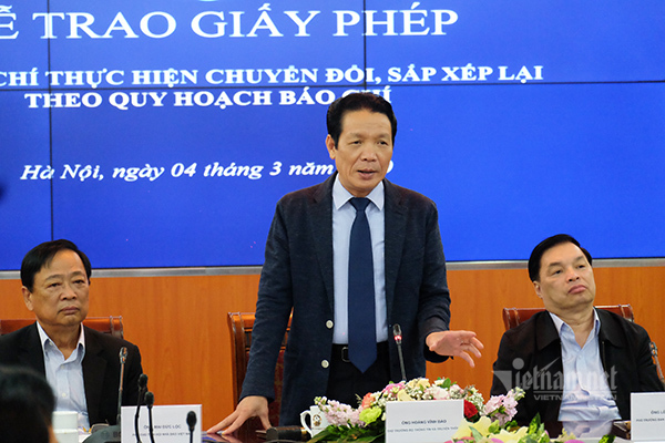 Trao giấy phép 18 tạp chí theo quy hoạch báo chí