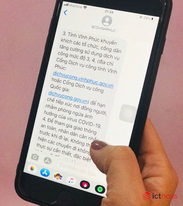 Vĩnh Phúc khuyến khích người dân tăng cường dùng dịch vụ công mức 3, 4 để phòng dịch Covid-19