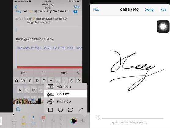 Hướng dẫn ký tay trên iPhone