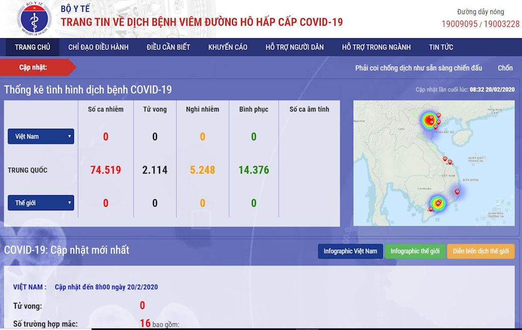 Cổng thông tin của Bộ Y tế về dịch Covid-19 tăng hơn 50.000 người dùng trong sáng 20/2 | Tăng đột biến lượng truy cập, Cổng thông tin của Bộ Y tế về Covid-19 mở rộng hạ tầng