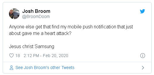 Samsung khiến người dùng trên toàn thế giới hoảng sợ, khi gửi đến một thông báo kỳ lạ chỉ có số 1 - Ảnh 2.