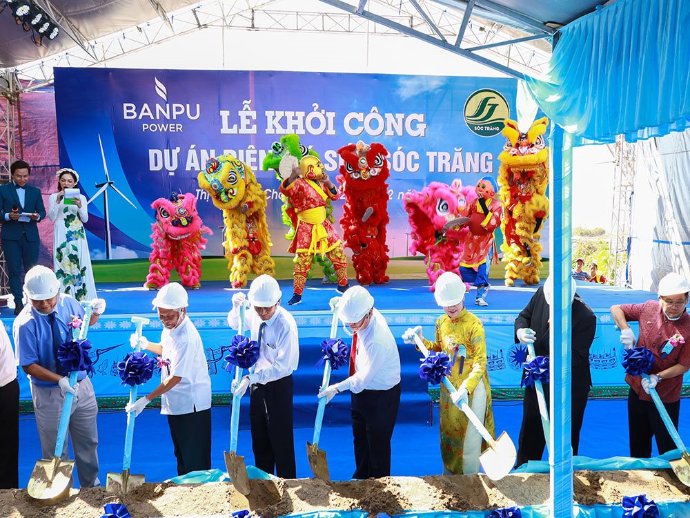 Khởi công Nhà máy điện gió số 3 tỉnh Sóc Trăng có tổng công suất 65MW