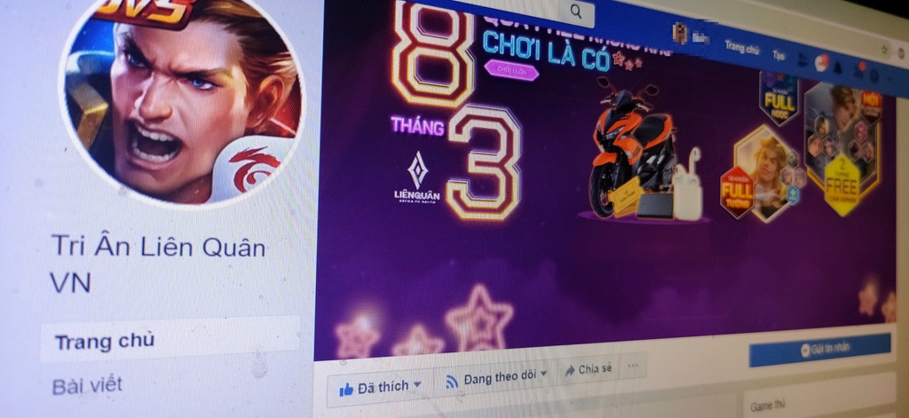 Quảng cáo lừa đảo tài khoản Liên Quân lan tràn trên Facebook