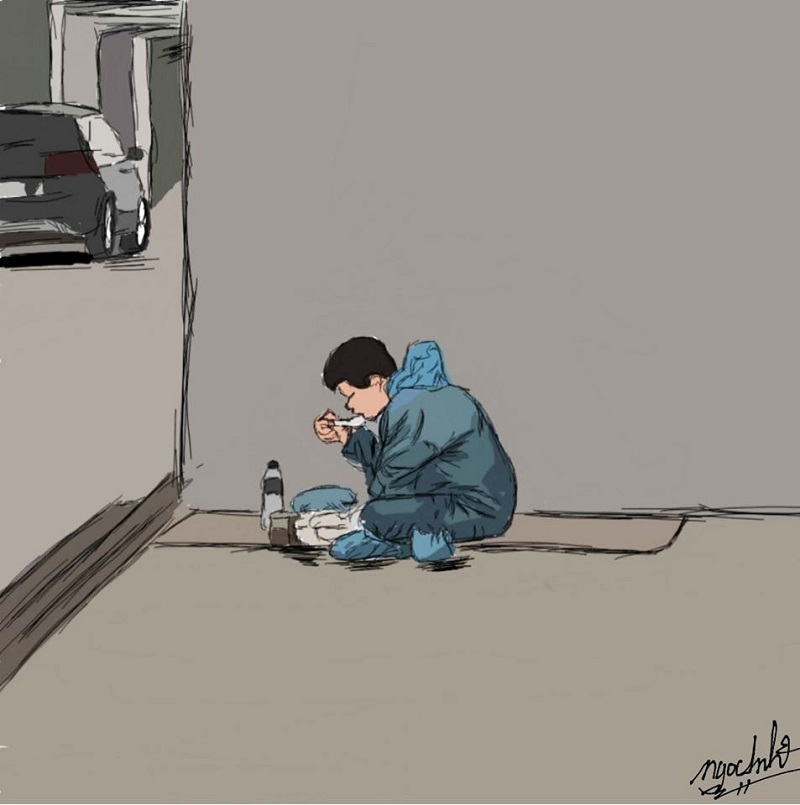 ‘Những anh hùng thầm lặng’ qua tranh vẽ của nữ sinh Đà Nẵng