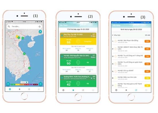 Tổng cục Môi trường công bố thông tin chất lượng không khí qua ứng dụng di động Envisoft