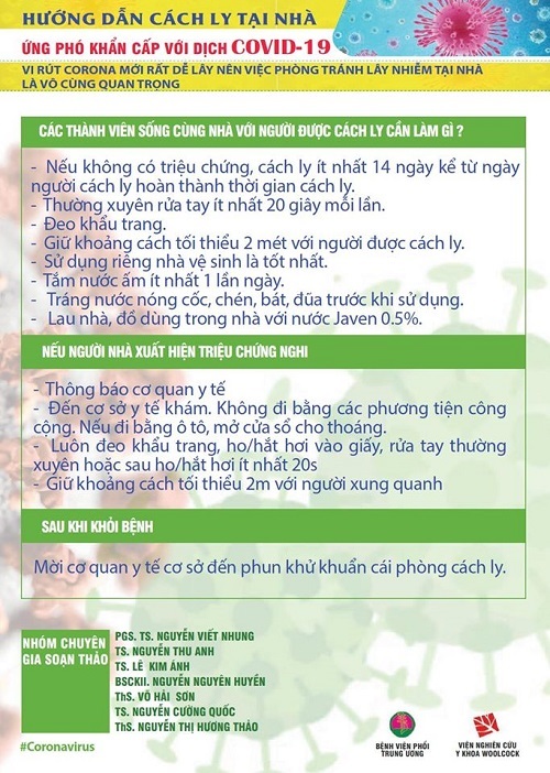 Phòng lây lan dịch Covid-19, ai cần cách ly tại nhà?