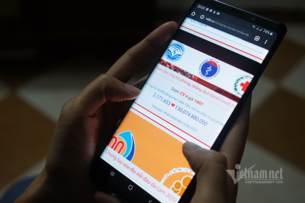 Hơn 130 tỷ ủng hộ Quỹ phòng chống Covid-19 qua Cổng Nhân đạo QG 1407