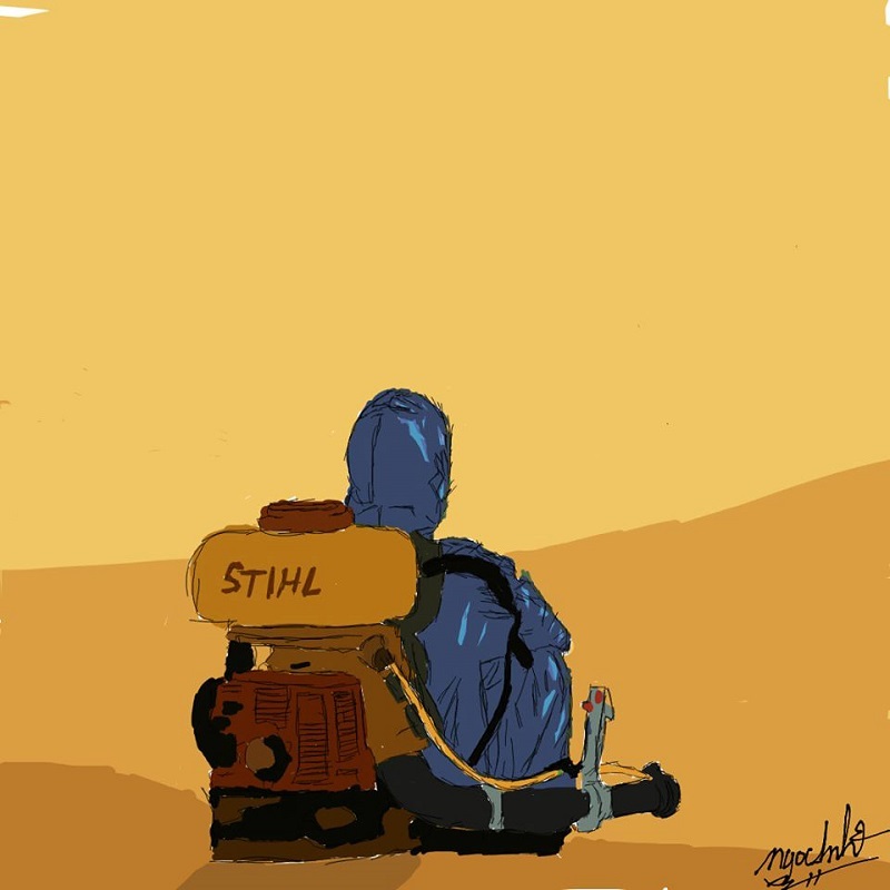 ‘Những anh hùng thầm lặng’ qua tranh vẽ của nữ sinh Đà Nẵng