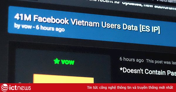 Lộ thông tin tài khoản 41 triệu người dùng Facebook Việt Nam?