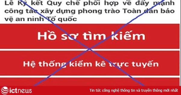 Giả mạo Cổng TTĐT Bộ Công an để thu thập thông tin cá nhân