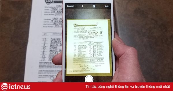 Cách biến smartphone thành máy scan tài liệu khi làm việc tại nhà