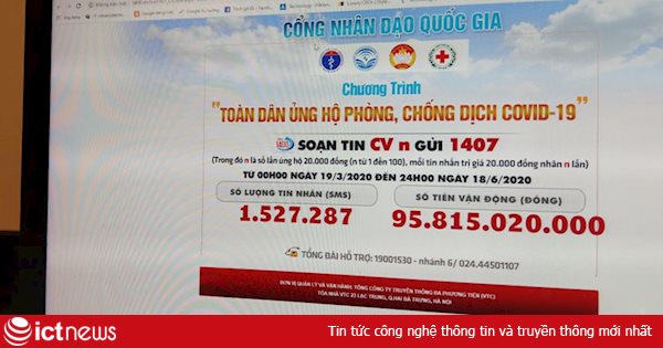 Đã có gần 96 tỷ đồng ủng hộ quỹ phòng chống dịch Covid-19 qua Cổng nhân đạo 1407