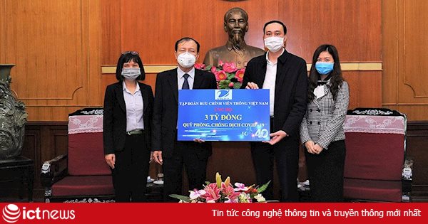 VNPT đóng góp 3 tỷ đồng, chung tay cùng cộng đồng chống dịch Covid-19