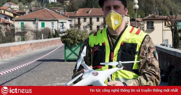 Mục sở thị cảnh sát Italy dùng drone theo dõi công dân vi phạm phong tỏa Covid-19