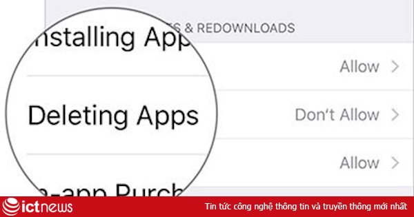 Hướng dẫn ngăn xóa ứng dụng trên iOS 13
