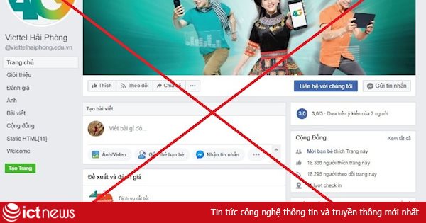 Viettel phối hợp cùng Facebook gỡ bỏ 186 trang fanpage mạo danh thương hiệu Viettel