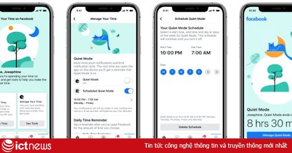 Facebook thêm chế độ im lặng, tắt thông báo đẩy trên di động