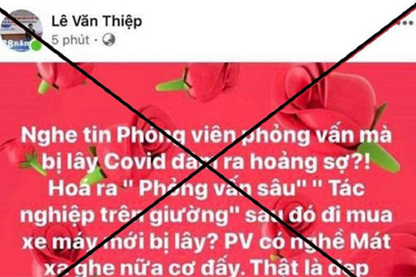 Xử phạt luật sư Lê Văn Thiệp 8 triệu đồng vì đăng thông tin sai sự thật