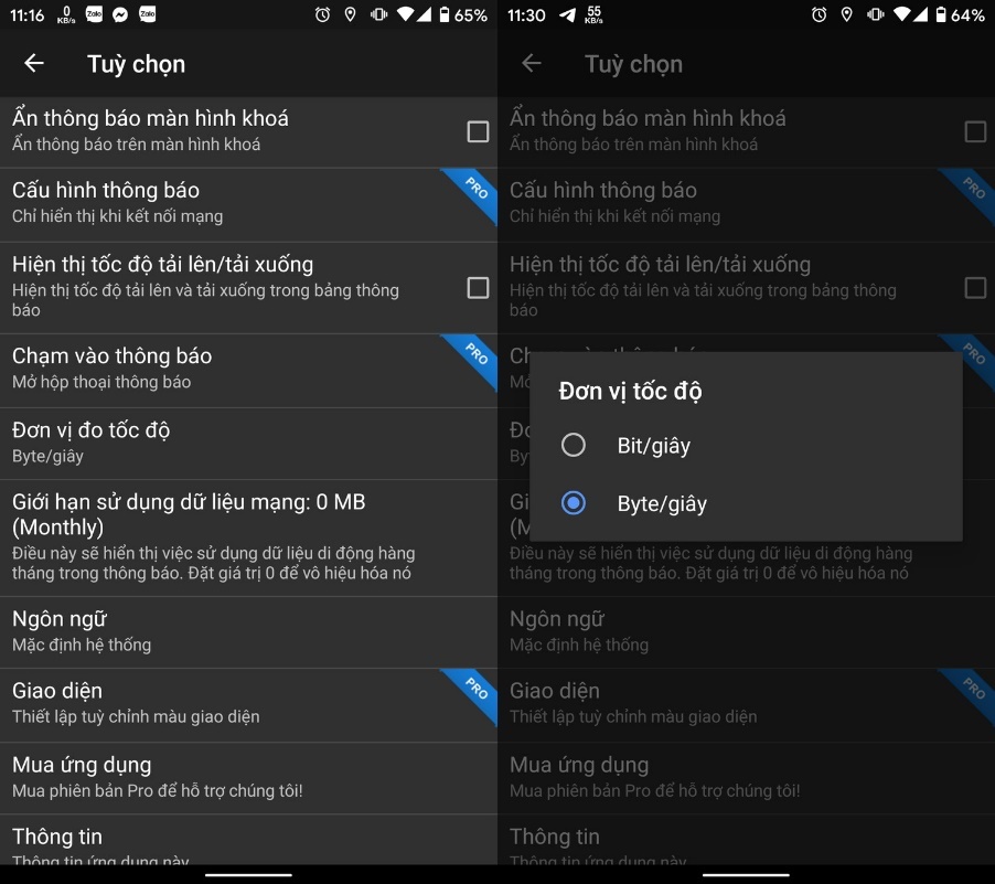 Cách theo dõi tốc độ và lưu lượng kết nối 3G/4G trên Android