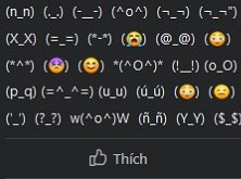 Cách gõ nhanh các biểu tượng cảm xúc Facebook bằng ký tự đặc biệt