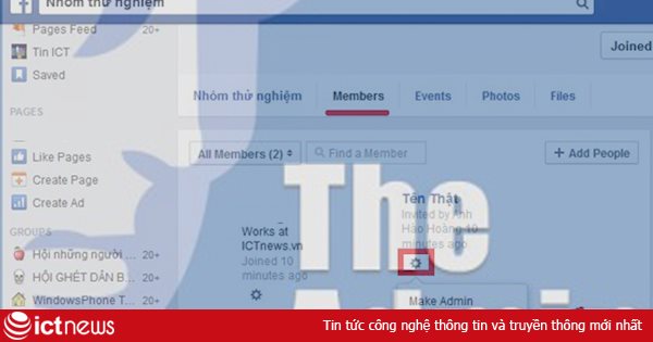 Tạo nhóm trên Facebook với quyền admin tối cao