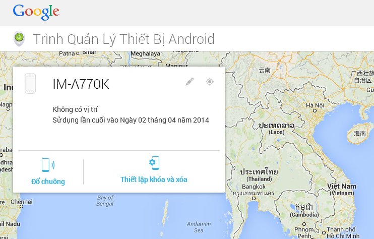 Android Device Manager, chống trộm cho Android, bảo mật trên Android, tìm điện thoại bị mất