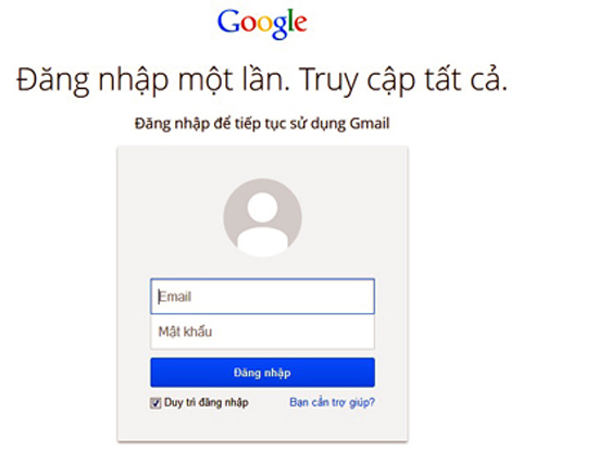 cấm dùng Gmail trong công việc