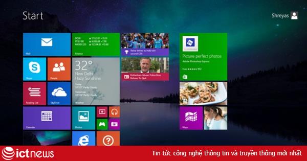 Thị phần Windows 8.1 tăng trưởng tốt