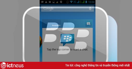 Hướng dẫn cách sử dụng BBM trên Android với widget