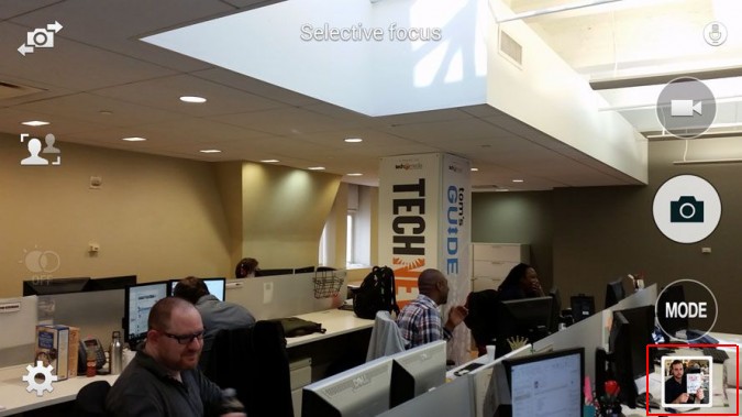 Lấy nét ảnh sau khi chụp bằng Galaxy S5