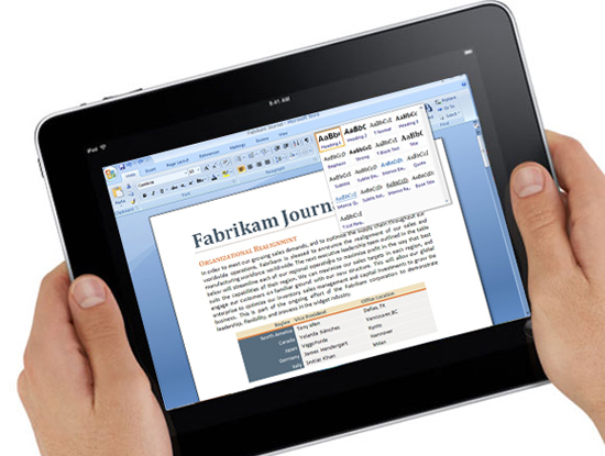 Microsoft Office cho iPad ra mắt ngày 27/3?