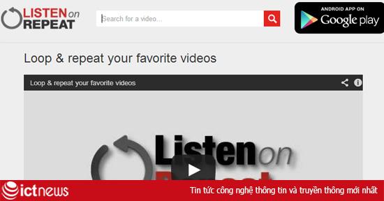 Cách đơn giản để video YouTube tự động phát lại