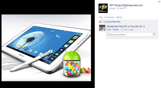 FPT giảm giá 2 triệu đồng cho khách hàng đặt mua Samsung Galaxy Note 8 online.