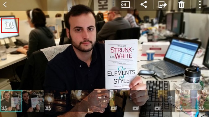 Lấy nét ảnh sau khi chụp bằng Galaxy S5