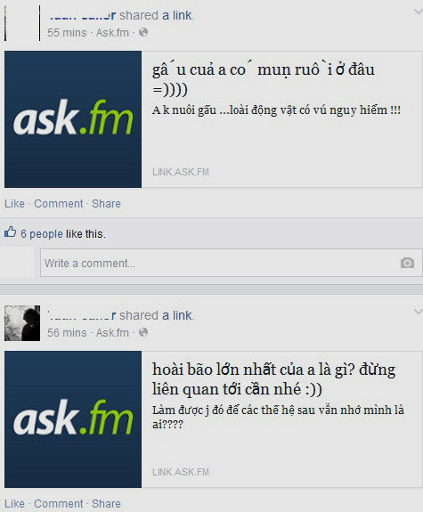 Mặc dù toàn chuyện nhảy cảm những nhiều người vẫn “nghiện” trả lời, càng trả lời hay càng tự mãn.