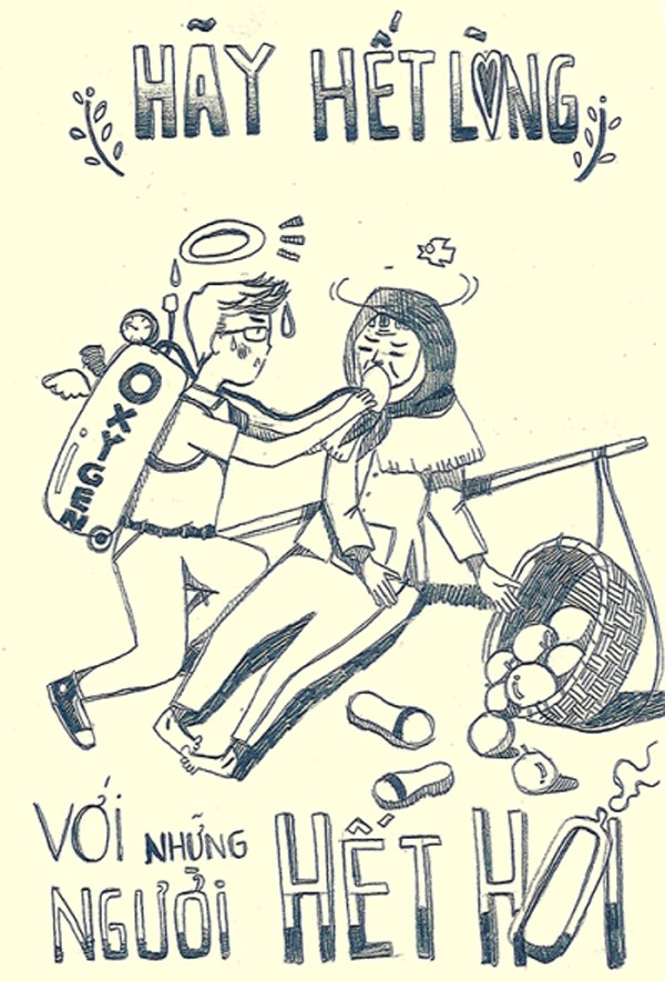 Thành ngữ Thanh niên chuẩn 2014: Hãy hết lòng với những người hết hơi.