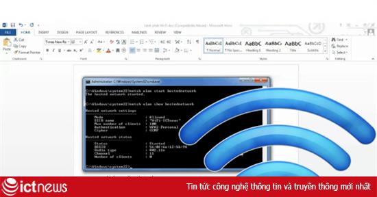 Video phát Wi-Fi bằng laptop Win 7, Win 8 không cần phần mềm