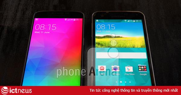 Hình ảnh Galaxy F bên cạnh Galaxy S5