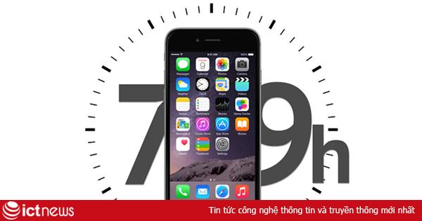 Kết quả thử nghiệm thời lượng pin của iPhone 6 Plus